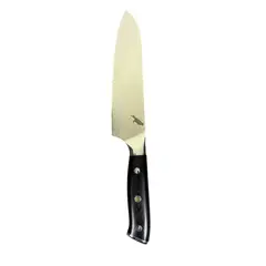 RAUKA - Cuchillo de Cocina Profesional Santoku Acero Damasco 67 capas 30cm
