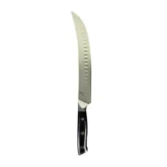 RAUKA - Cuchillo de Cocina Profesional Butcher Acero Damasco 67 capas 38cm