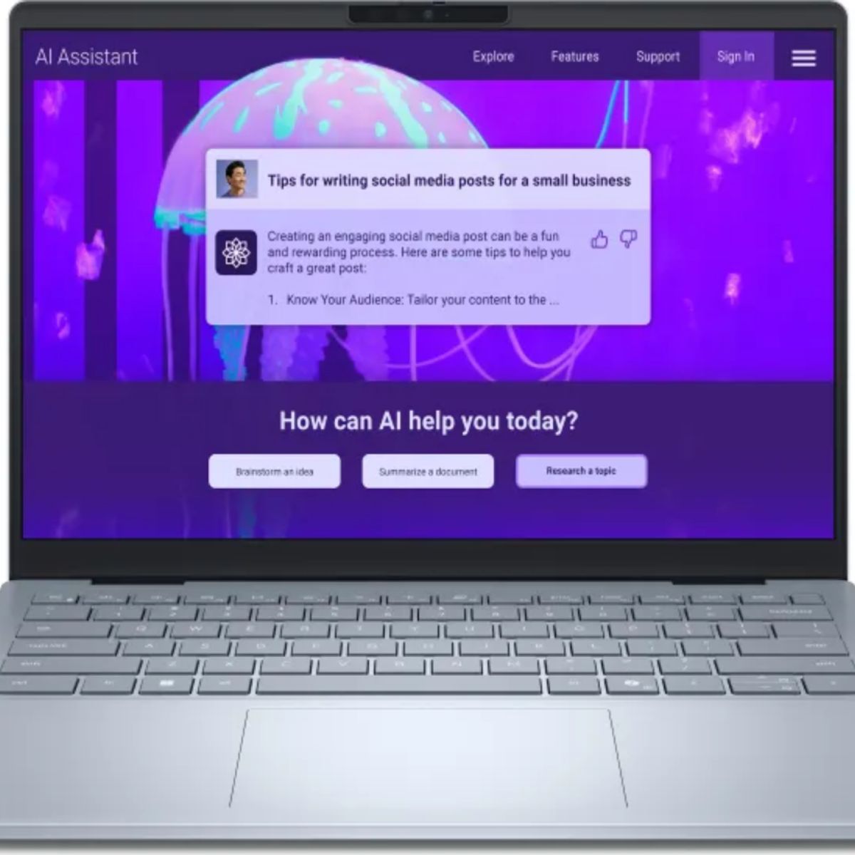 DELL - Notebook Dell 14 Plus 2.5K Intel Core Ultra 7-256V 16 GB RAM 1 TB SSD Win11 14 pulgadas