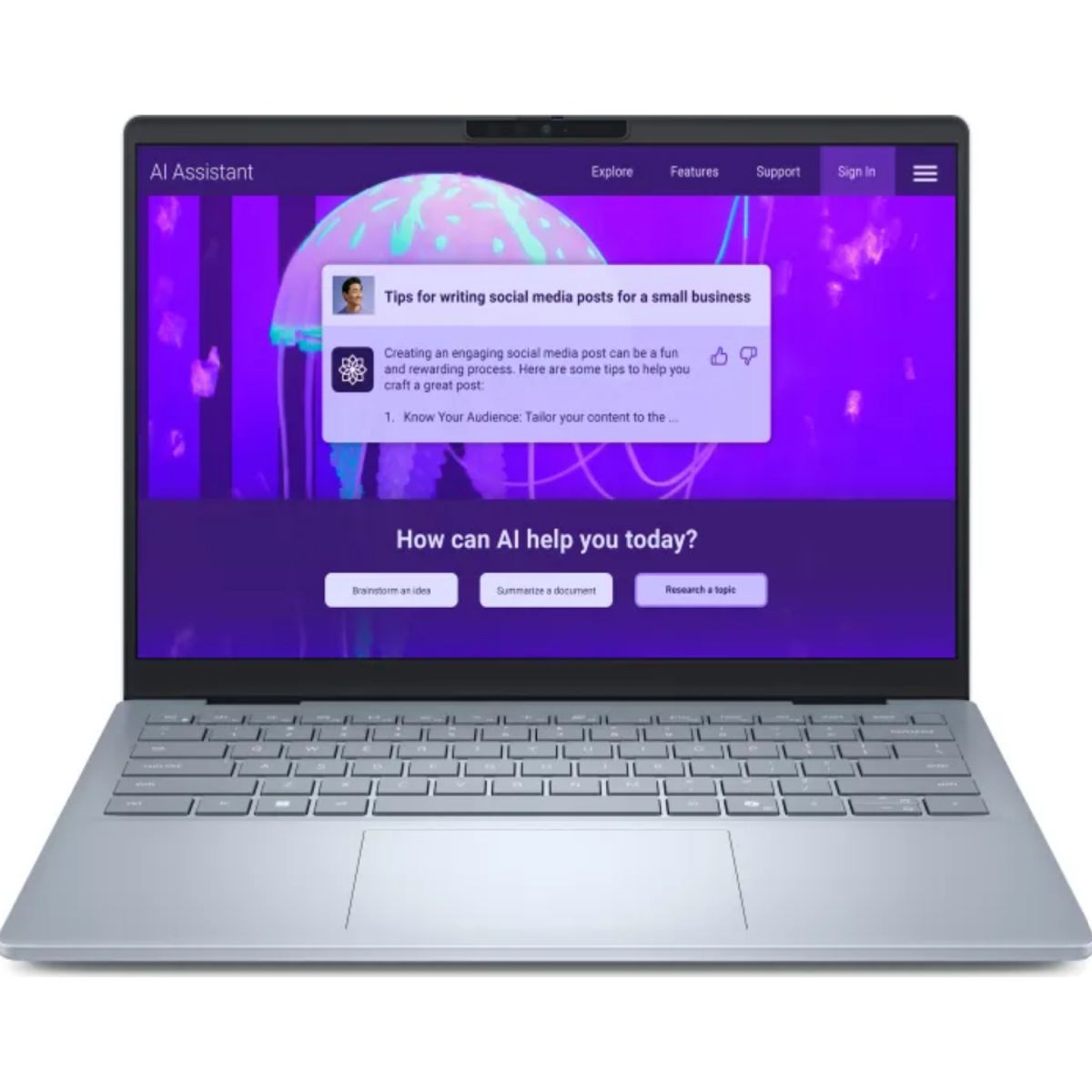 DELL - Notebook Dell 14 Plus 2.5K Intel Core Ultra 7-256V 16 GB RAM 1 TB SSD Win11 14 pulgadas