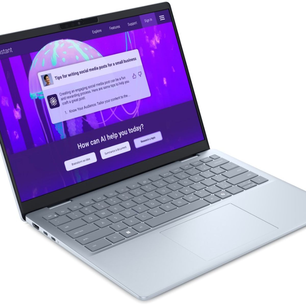 DELL - Notebook Dell 14 Plus 2.5K Intel Core Ultra 7-256V 16 GB RAM 1 TB SSD Win11 14 pulgadas