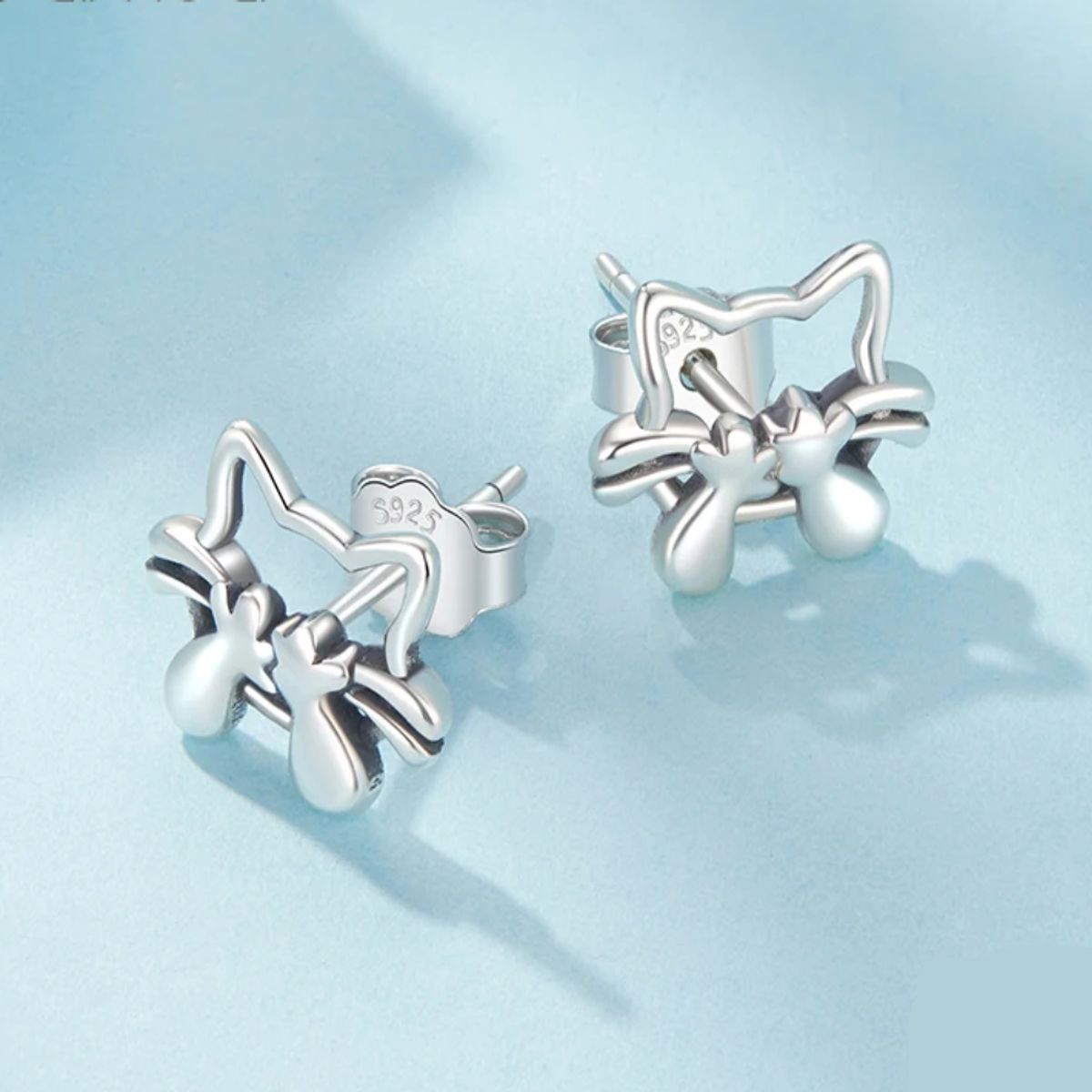 LK LUKSO - Aros Plata 925 Gatito Dulce