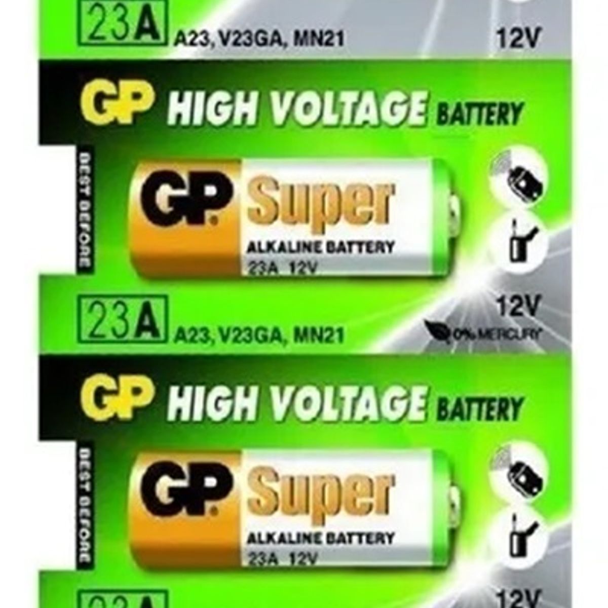 GP BATTERIES - GP Alkaline A23 pila de 12V con 5 unidades