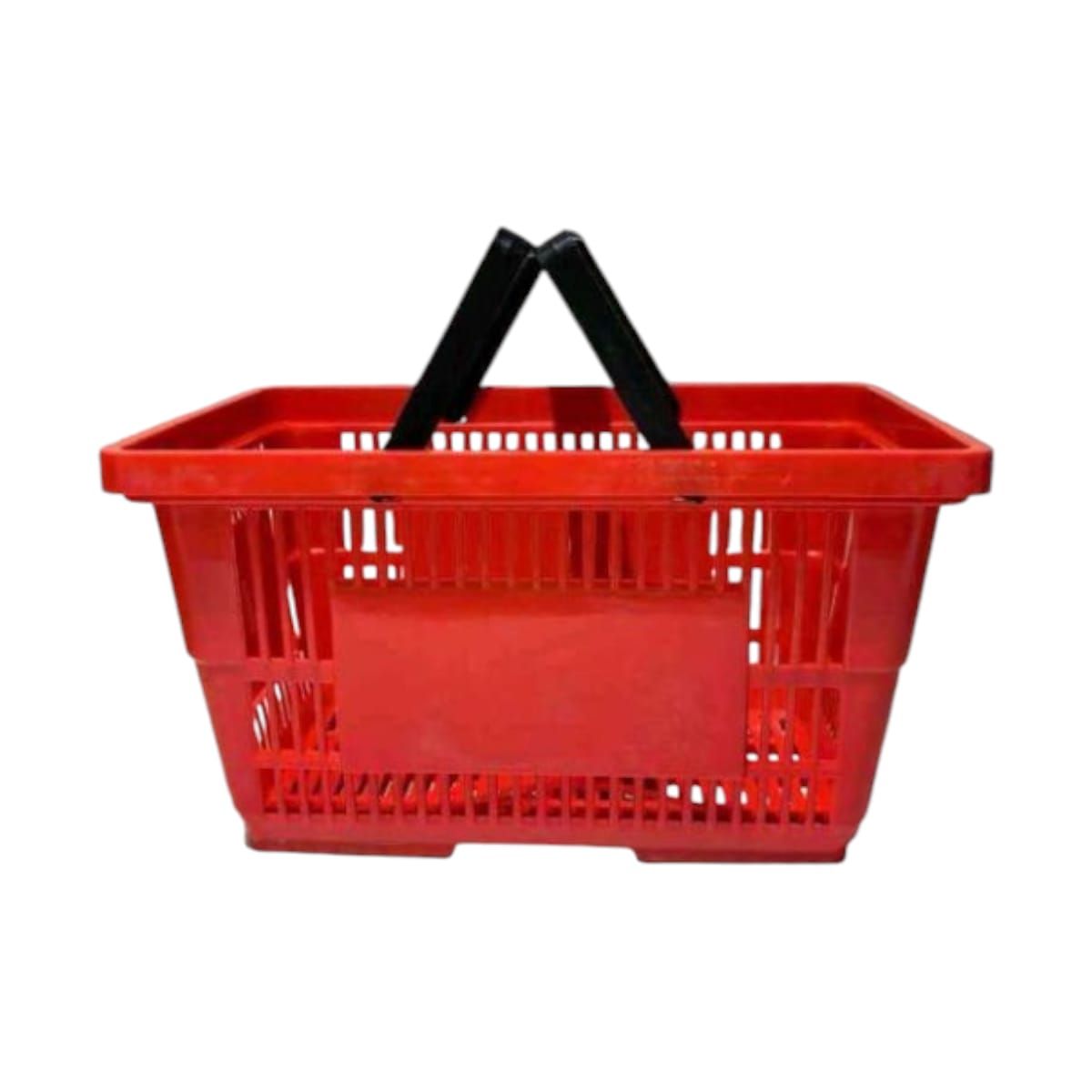 GENERICO - Canastas de Compras con Asas Roja Gms