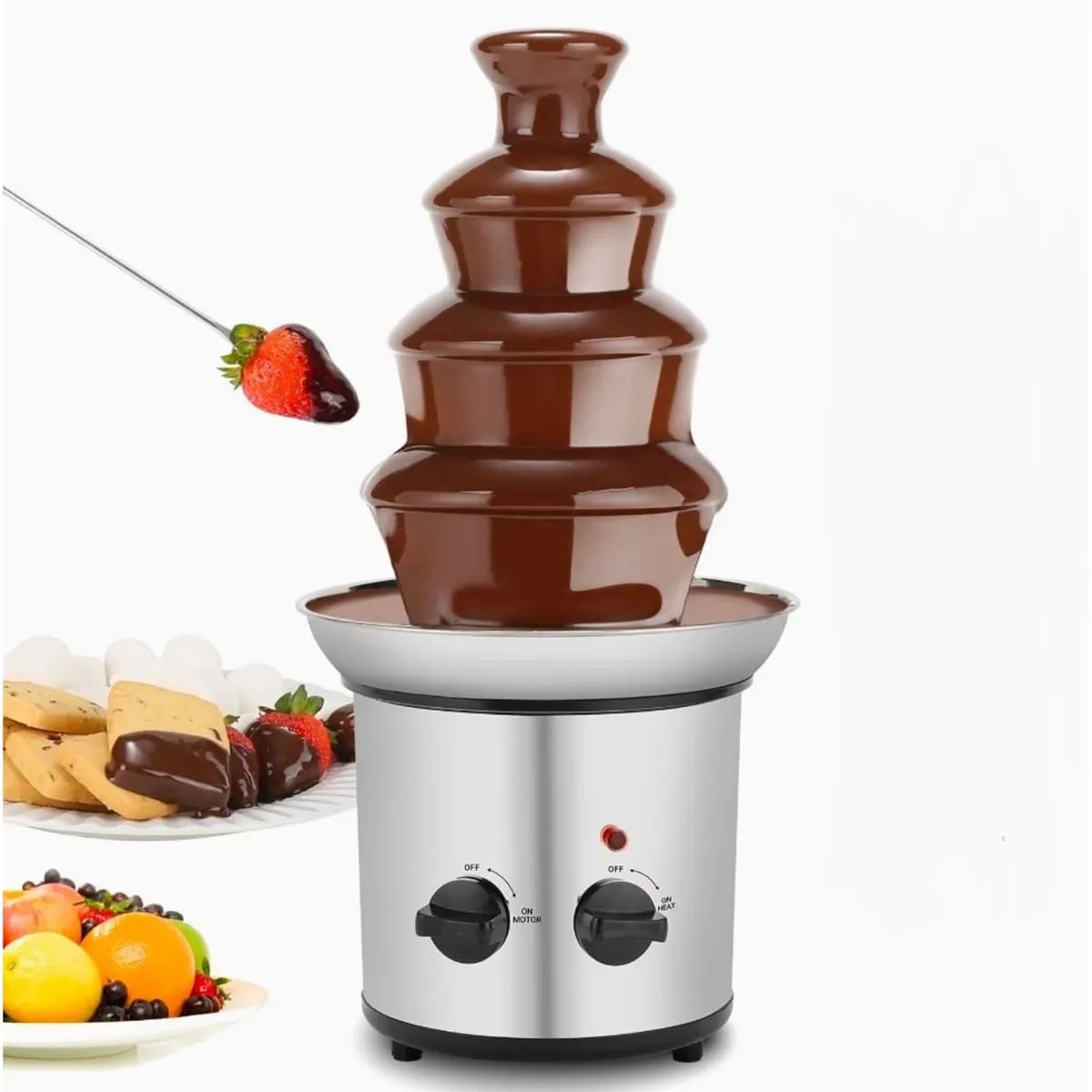 MOVI - Cascada de Chocolate de 4 Niveles – Ideal para Toda Ocasión Especial
