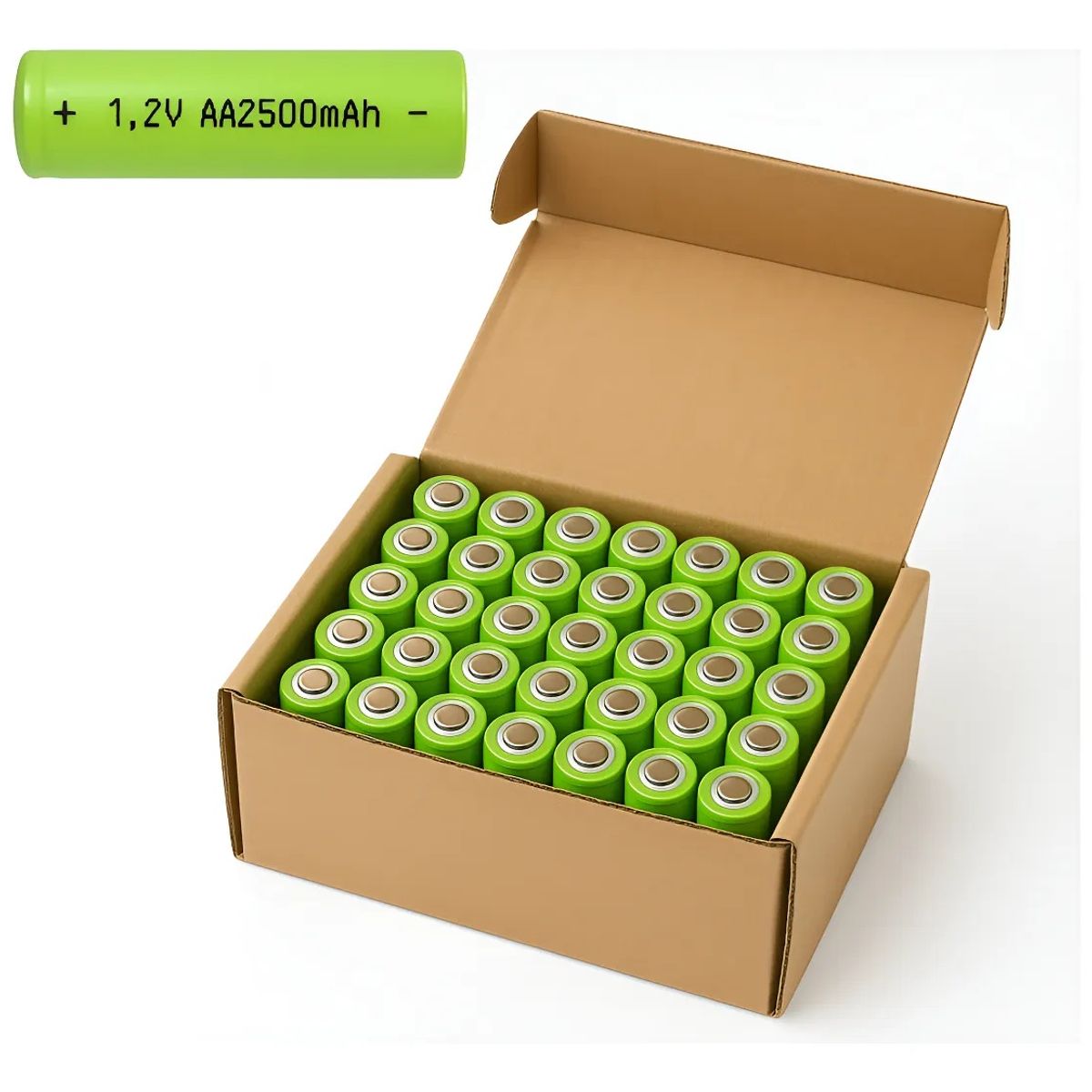 Pilas Recargable Ni-mh 2500aa Ym 50pcs Para Recambio Pack, marca PANASONIC - Foto 2
