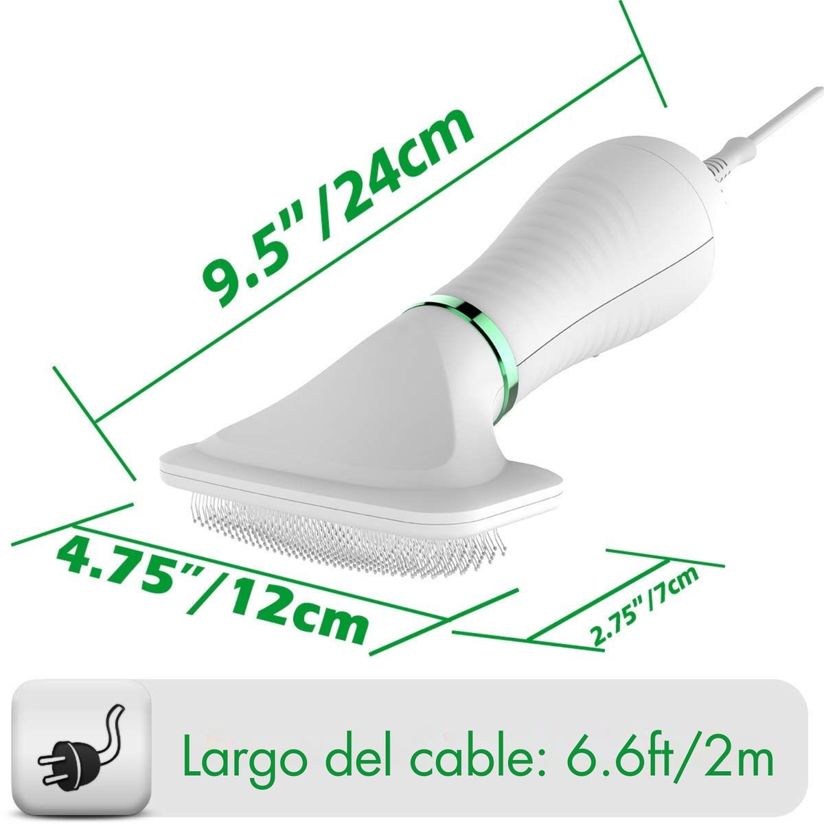MOVI - Cepillo Secador 3 en 1 para Mascotas (Quita, Peina y Seca)