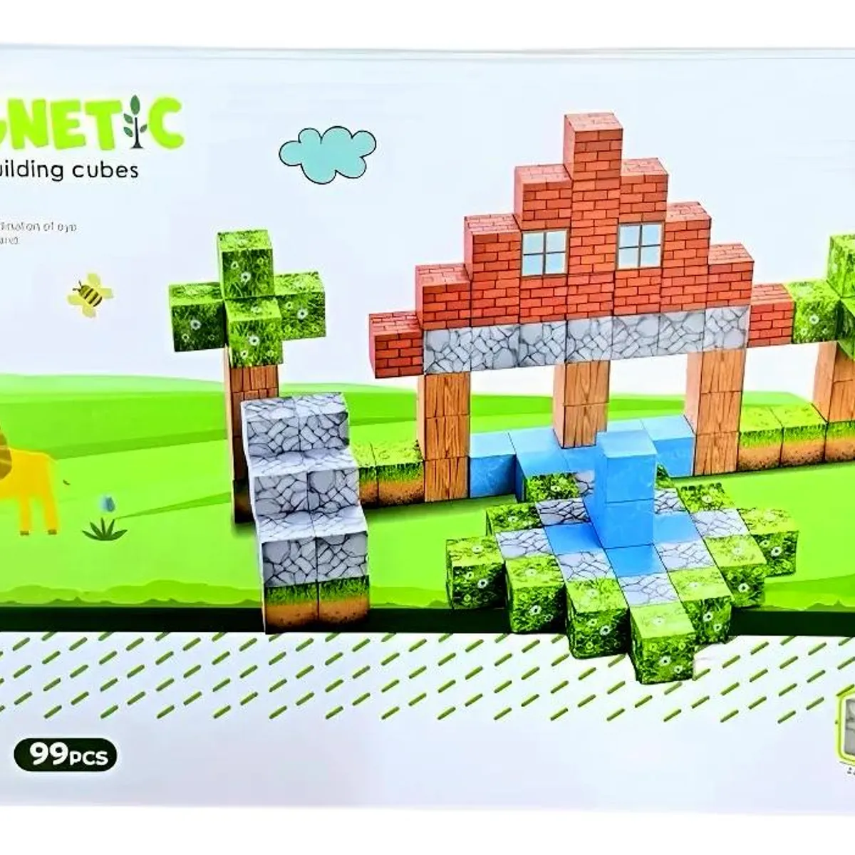 OEM - Bloques Magnéticos Tipo Pixel Premium 99 Piezas 2x2 Cm