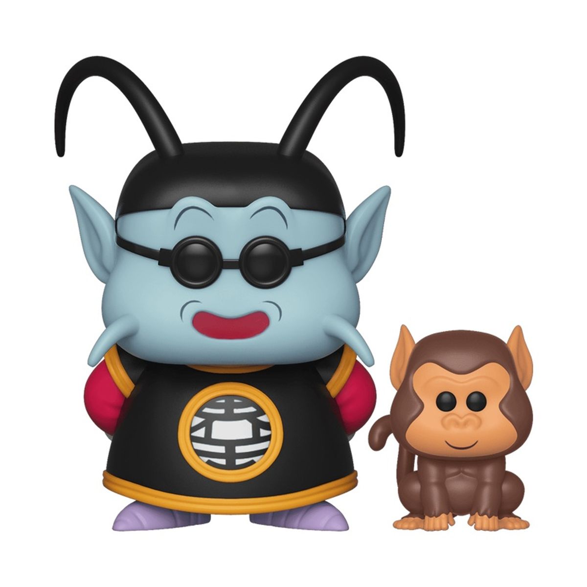 FUNKO - Funko Pop Dragon Ball – Kaiosama y Bubbles 532 + Protector