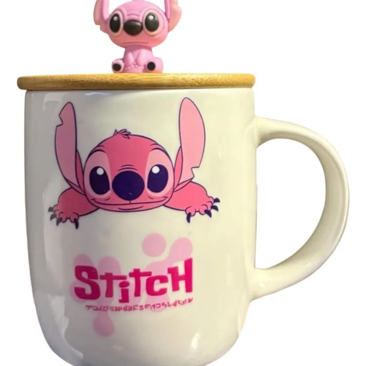 GENERICO - Taza Tazon Mug Angela Stich + Tapa + Cuchara