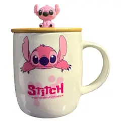 GENERICO - Taza Tazon Mug Angela Stich + Tapa + Cuchara