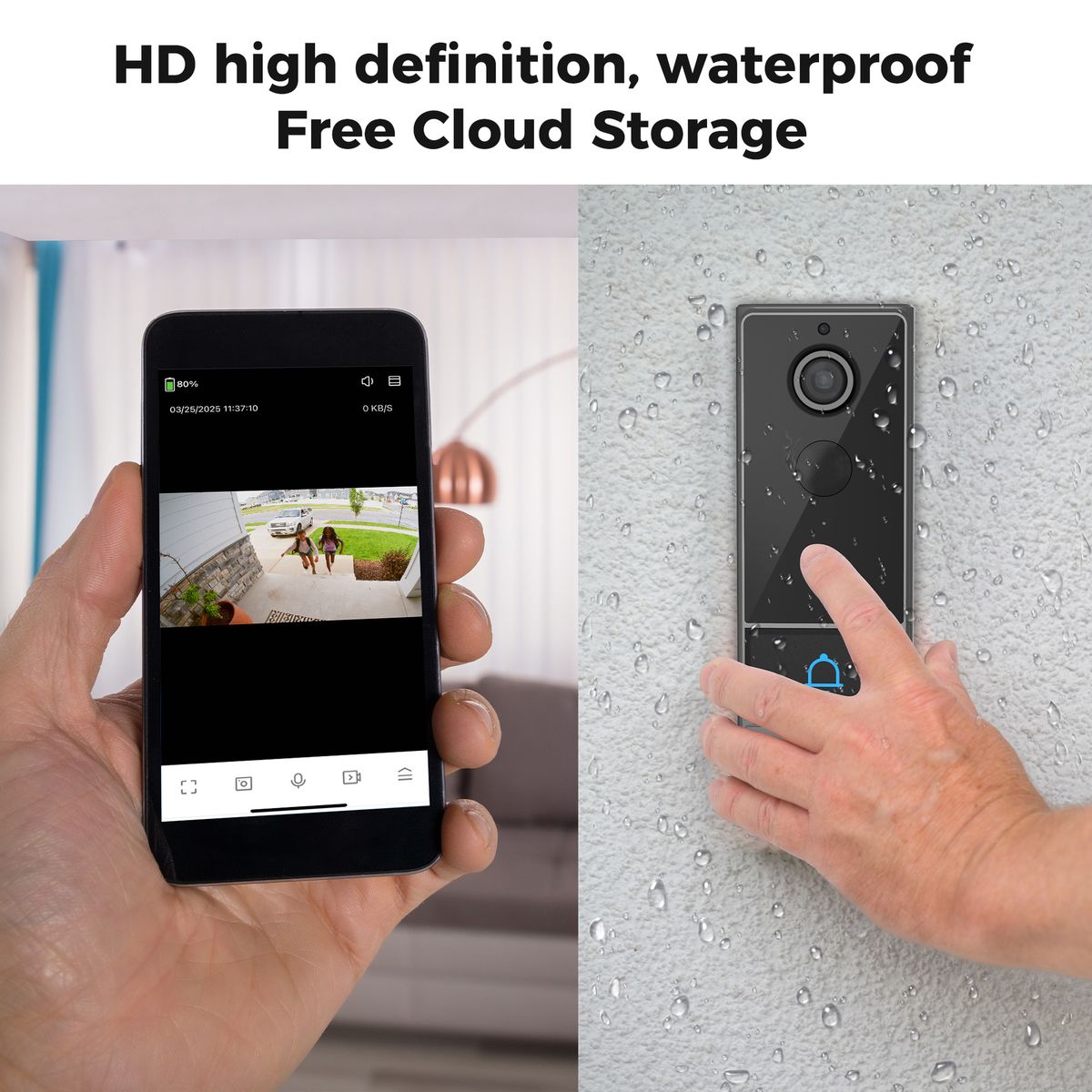 PUREPOWER - Timbre visual de alta definición WiFi inteligente para el hogar