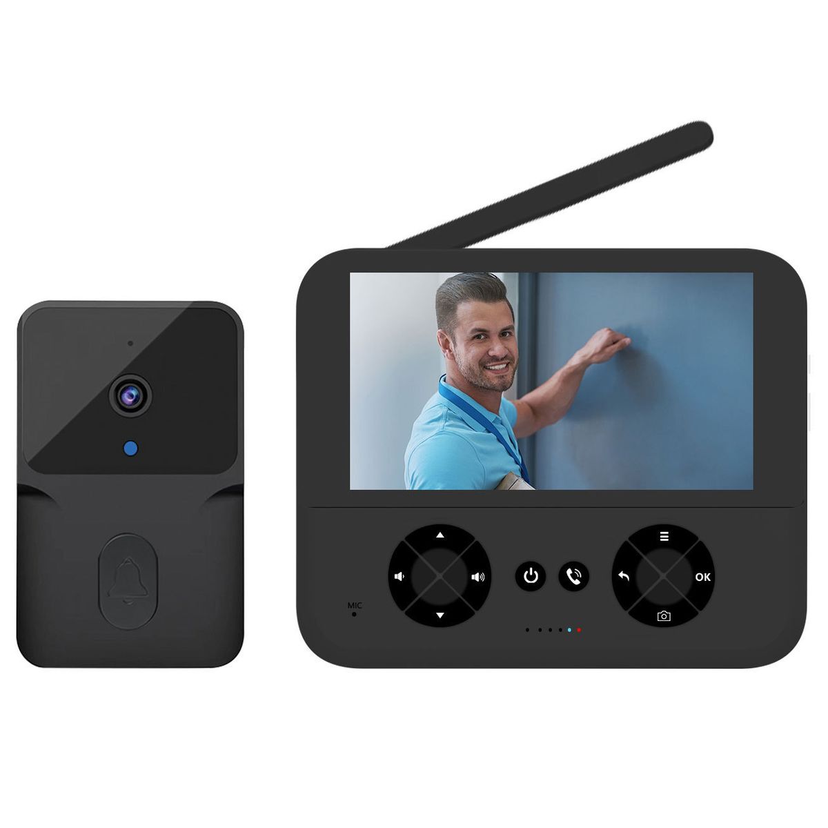 PUREPOWER - Timbre visual de alta definición WiFi inteligente para el hogar-m25