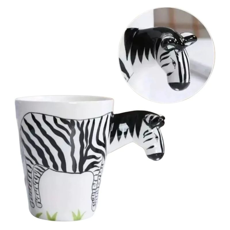 GENERICO - Taza Tazon Mug Zebra 3D