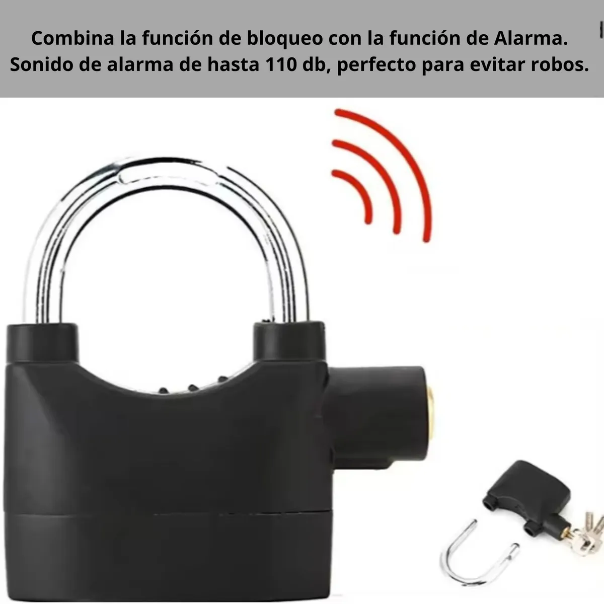 GENERICO - Candado de Seguridad para Motos Bicicletas y más