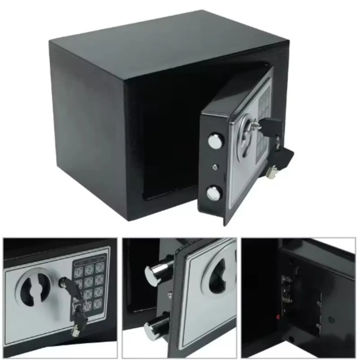 GENERICO - Caja Fuerte Digital con Clave y Llave