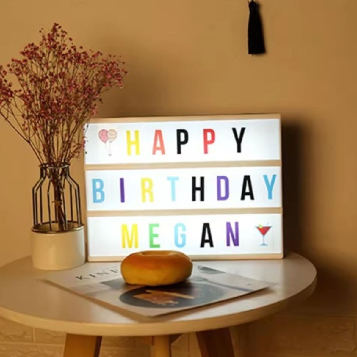 GENERICO - Cartel Luminoso Personalizable para Decoración