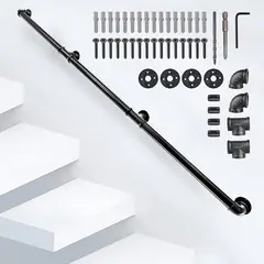 SECRETJOY - Pasamanos De Barandal De Escaleras Profesionales 3 Metro Negro