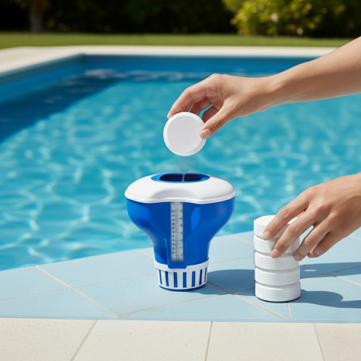 POOL - Kit 2 Cloro Triple Acción Pastillas 1kg Piscinas Desinfectante