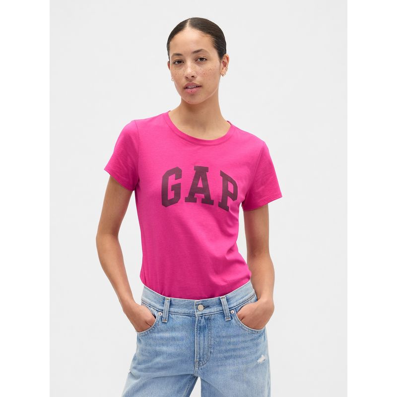 GAP - Polera Gap Logo Manga Corta Mujer