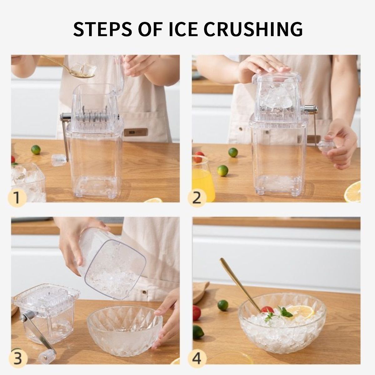 ATURE - Máquina Manual De Raspados -triturador De Hielo De Manivela