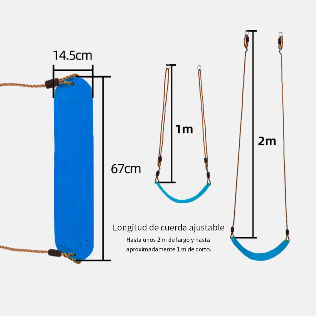 ATURE - Entretenimiento Infantil Columpio De Tabla Blanda