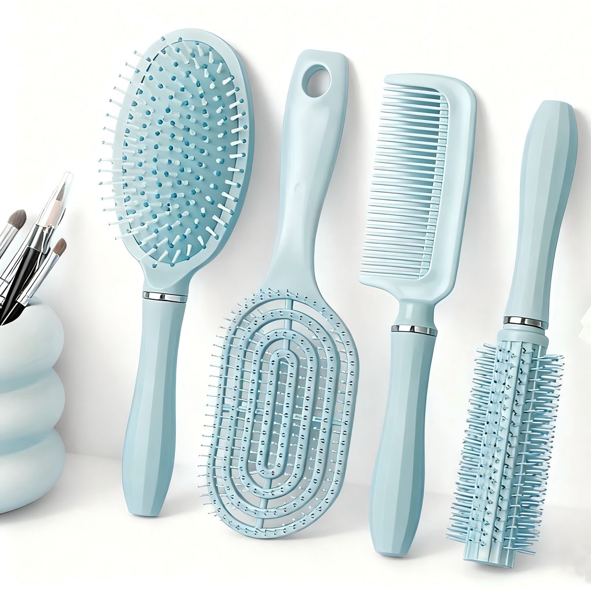 TNAKIEX - 4 Peine Para Cabello Rizado,desenredante El Cabello