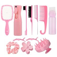 Kit 12pz Peine De Masaje De Cepillo Adecuado Cabello Rizad