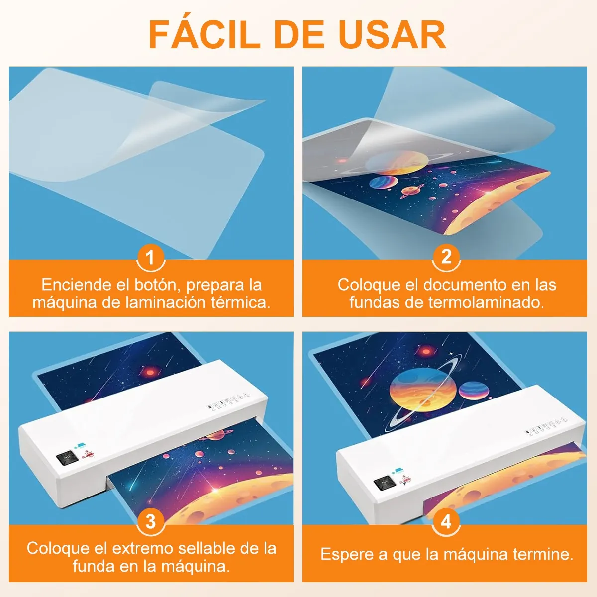 SUPERCENTER - 100 Laminas Para Termolaminar / Plastificar De 100 Mic