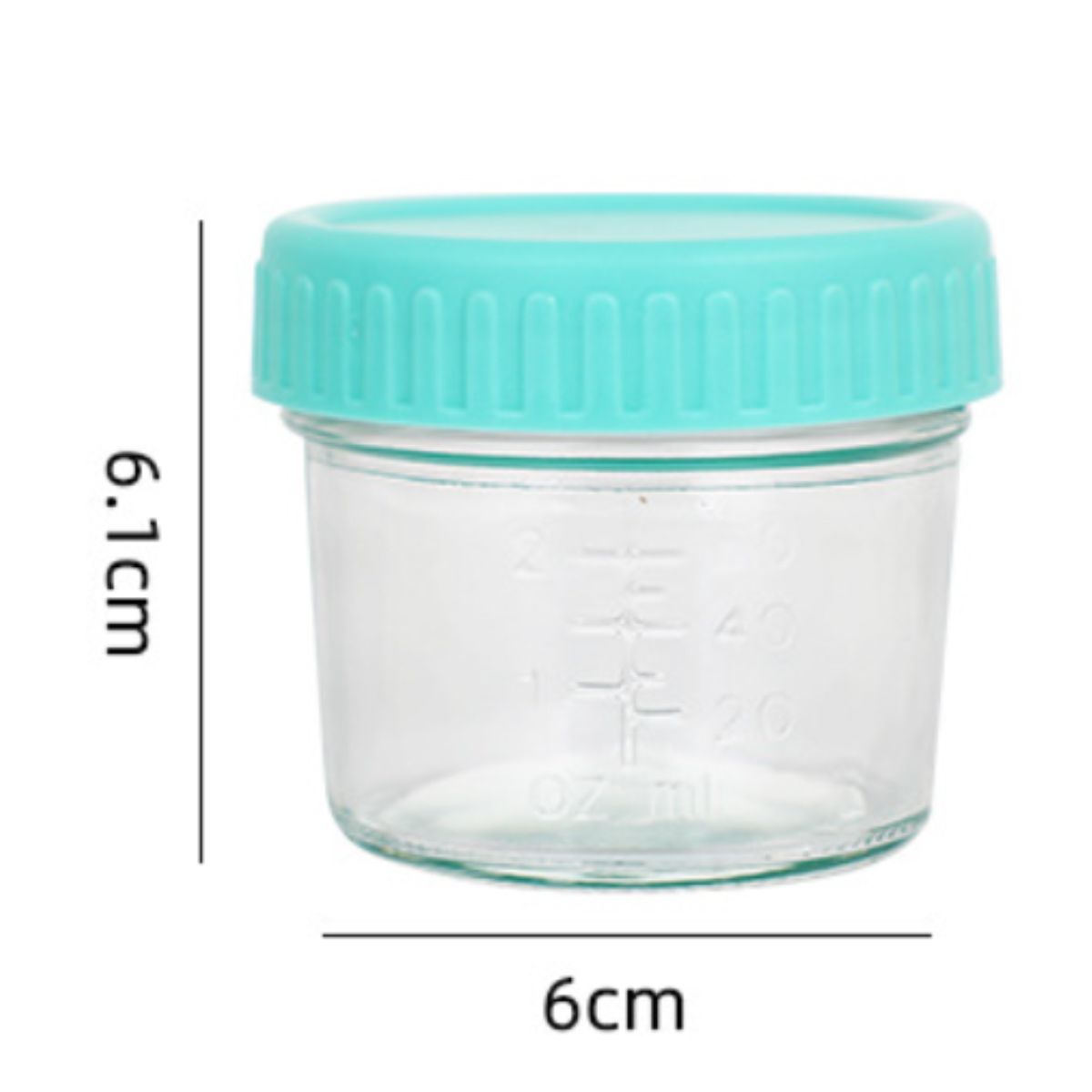 ATURE - 12pc Vaso Bebe Contenedores De Vidrio 120ml+1pc Rotulador