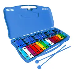 SUPERCENTER - Metalófono Cromático Xilófono 25 Notas Con Maleta Azul