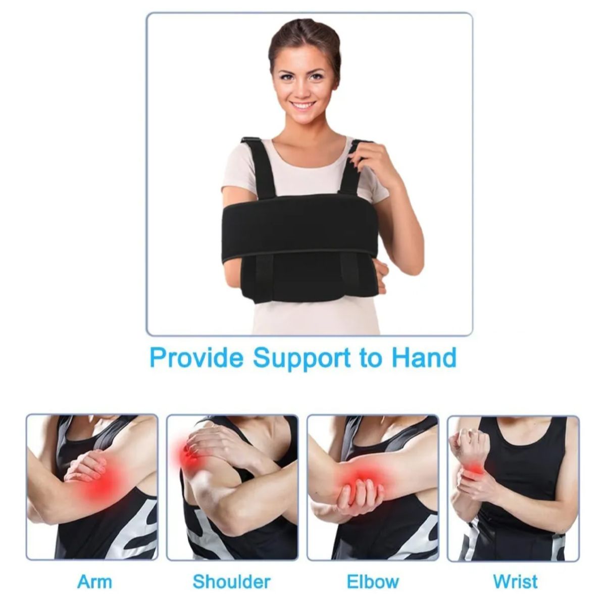 KINDA NICE - Ante Brazo Con Ajustable Y Cómodo Para Lesión En El Brazo