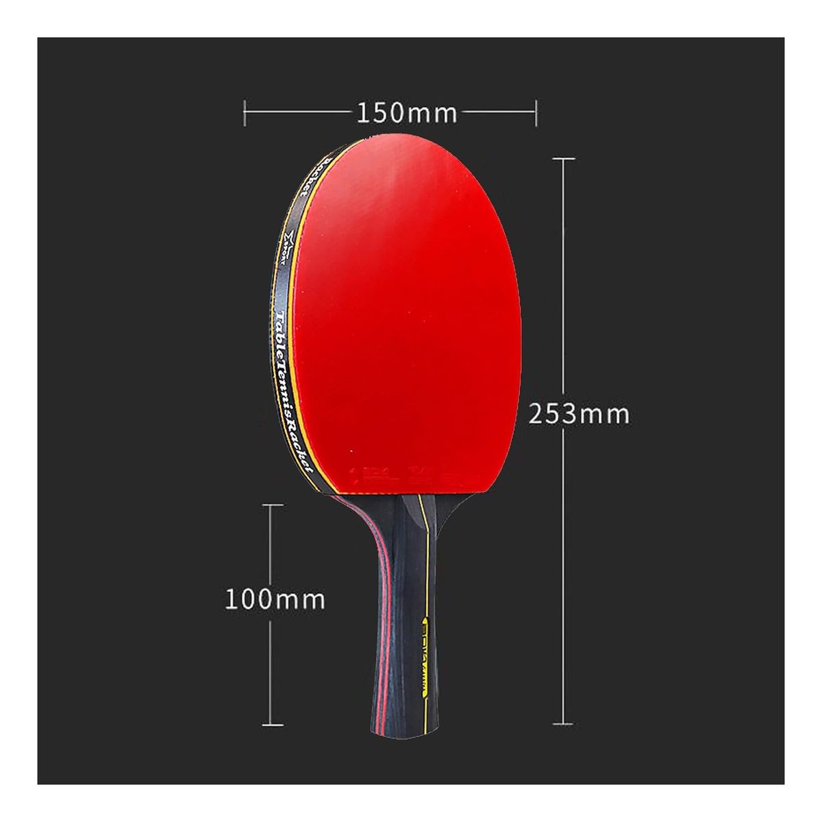 KINDA NICE - Set Paletas Ping Pong Tenis Mesa Boli 6 Estrellas +3 Pelotas