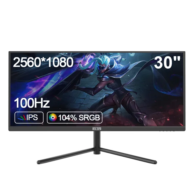 ELSA - Monitor Gamer Ultra Wide 30 Elsa Wfhd 2k 100hz Ips Bocina