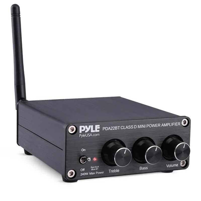PYLE - Amplificador Mini Digital Stereo con Bluetooth
