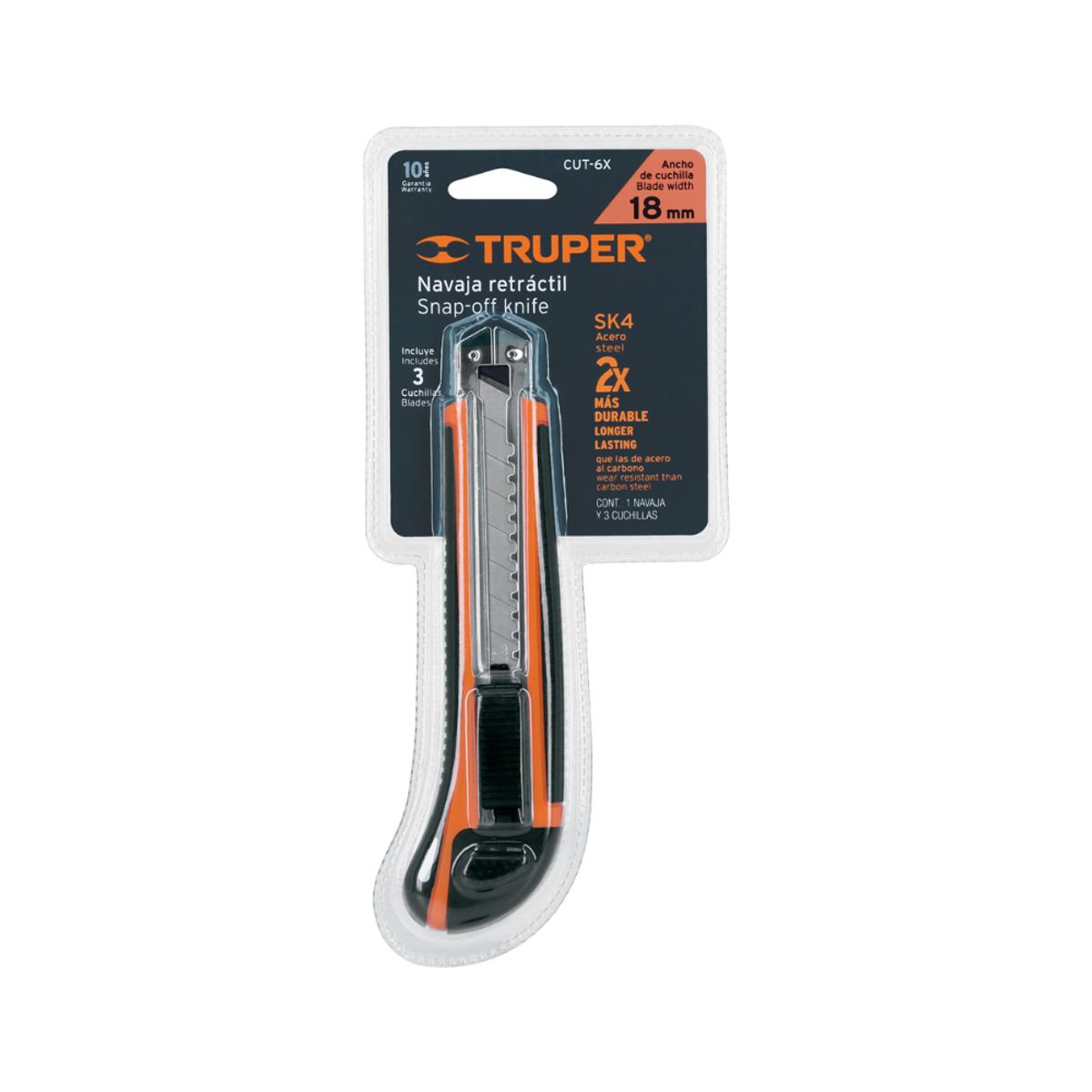 TRUPER - CUCHILLO CARTONERO METÁLICO TRUPER