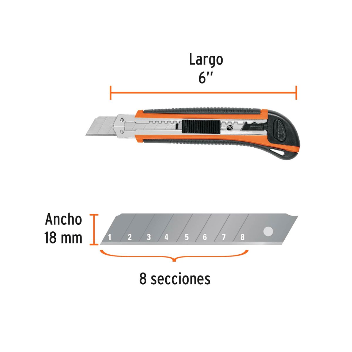TRUPER - CUCHILLO CARTONERO METÁLICO TRUPER