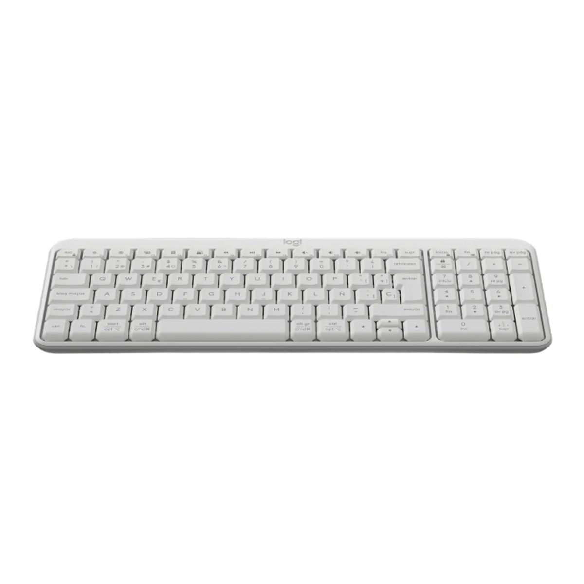 LOGITECH - Logitech K250 Teclado Inalámbrico Compacto BluetoothUSB Blanco