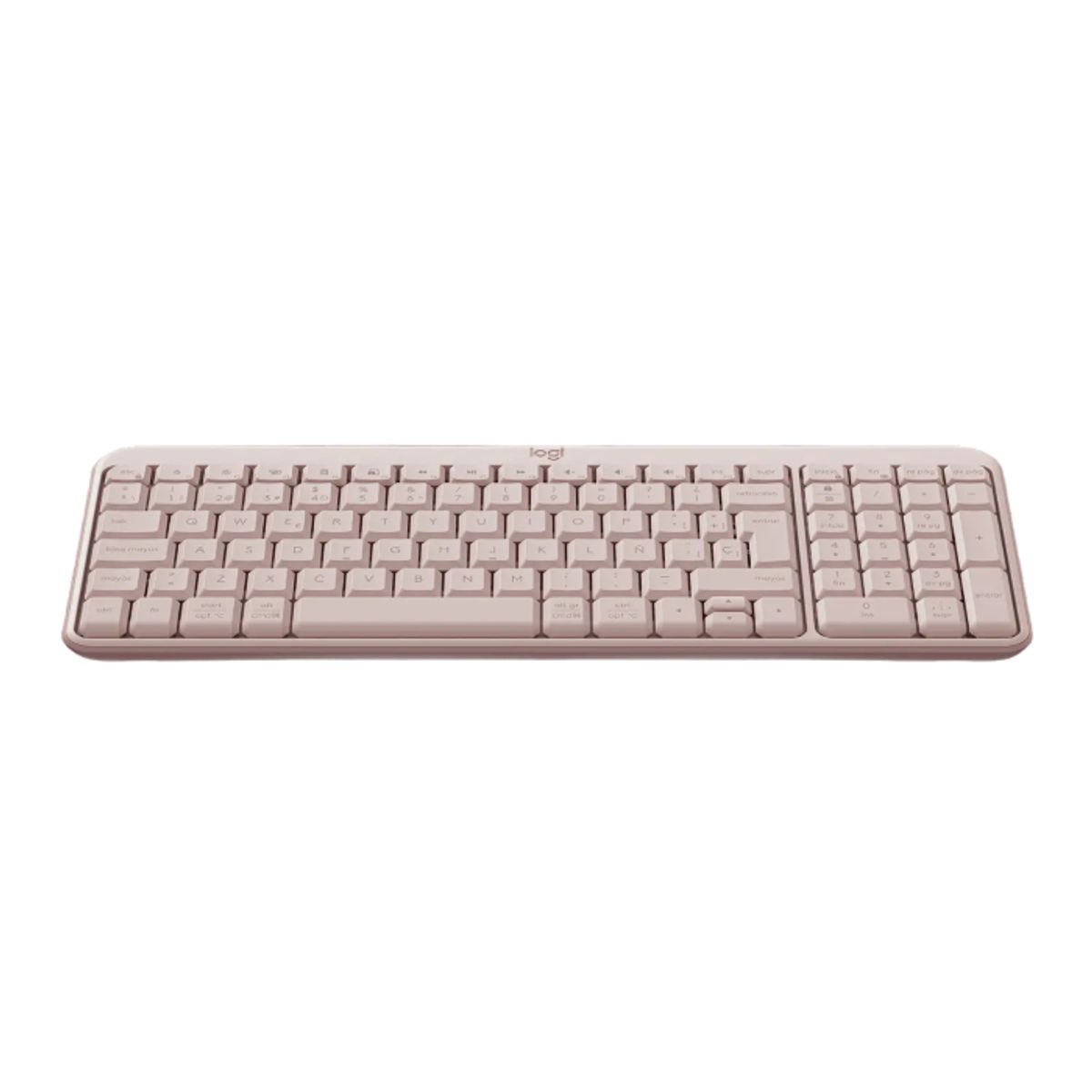 LOGITECH - Logitech K250, Teclado Inalámbrico Compacto, Bluetooth, USB, Rosa