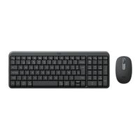 MK250 Combo Inalámbrico Compacto Teclado y Mouse Bluetooth, USB, Negro