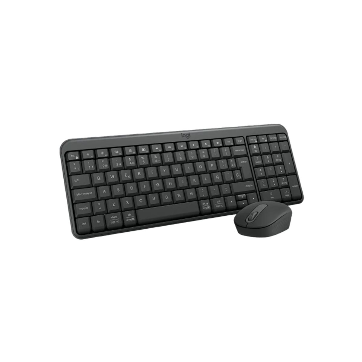 LOGITECH - Logitech MK250 Combo Inalámbrico Compacto Teclado y Mouse Bluetooth, USB, Negro