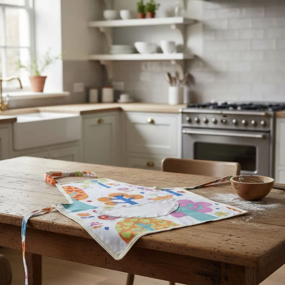 HAOKIDS - Delantal cocina para niña chef de 3 a 7 años. Hecho en Chile