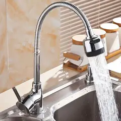 MOVI - Grifo Flexible para Lavaplatos Universal, Gira 360 y Ahorra Agua