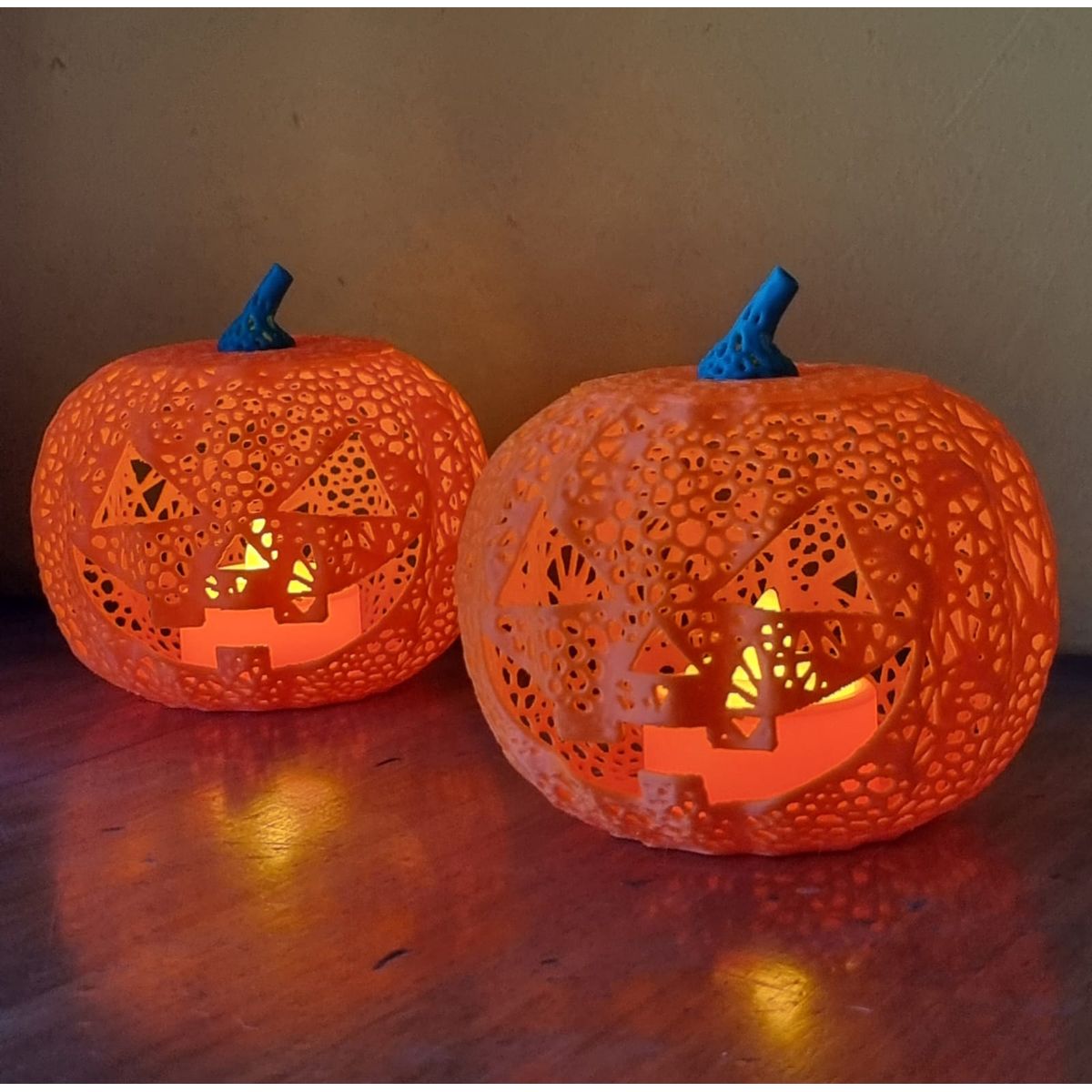 GENERICO - 2 Calabazas Led Para Decoración de Halloween