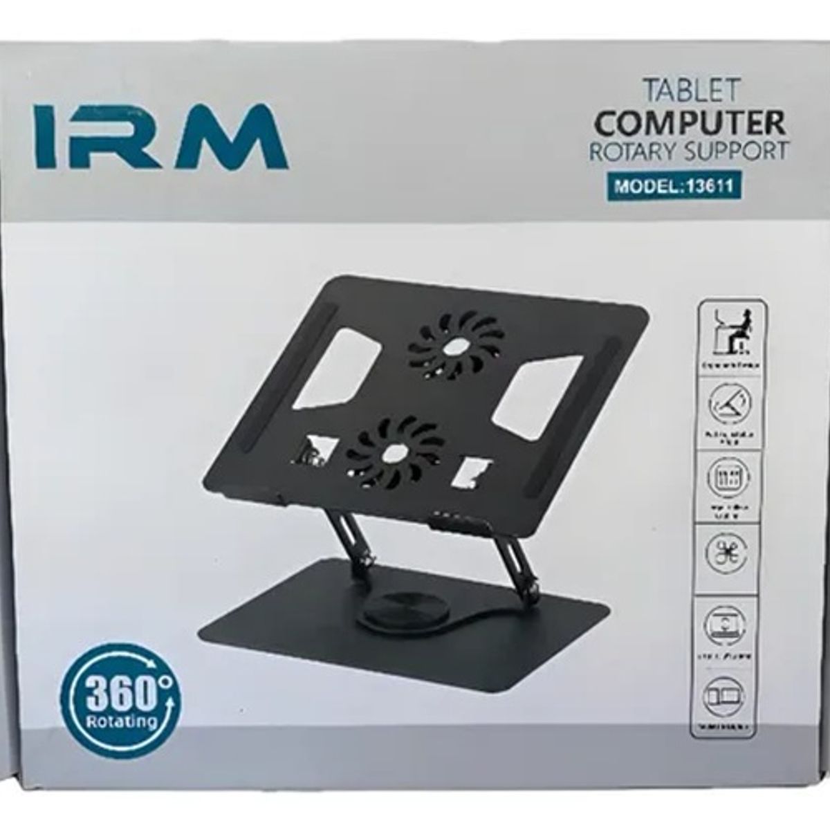 GENERICO - Soporte Laptop Ventilador Notebook Base Pc Color Negro