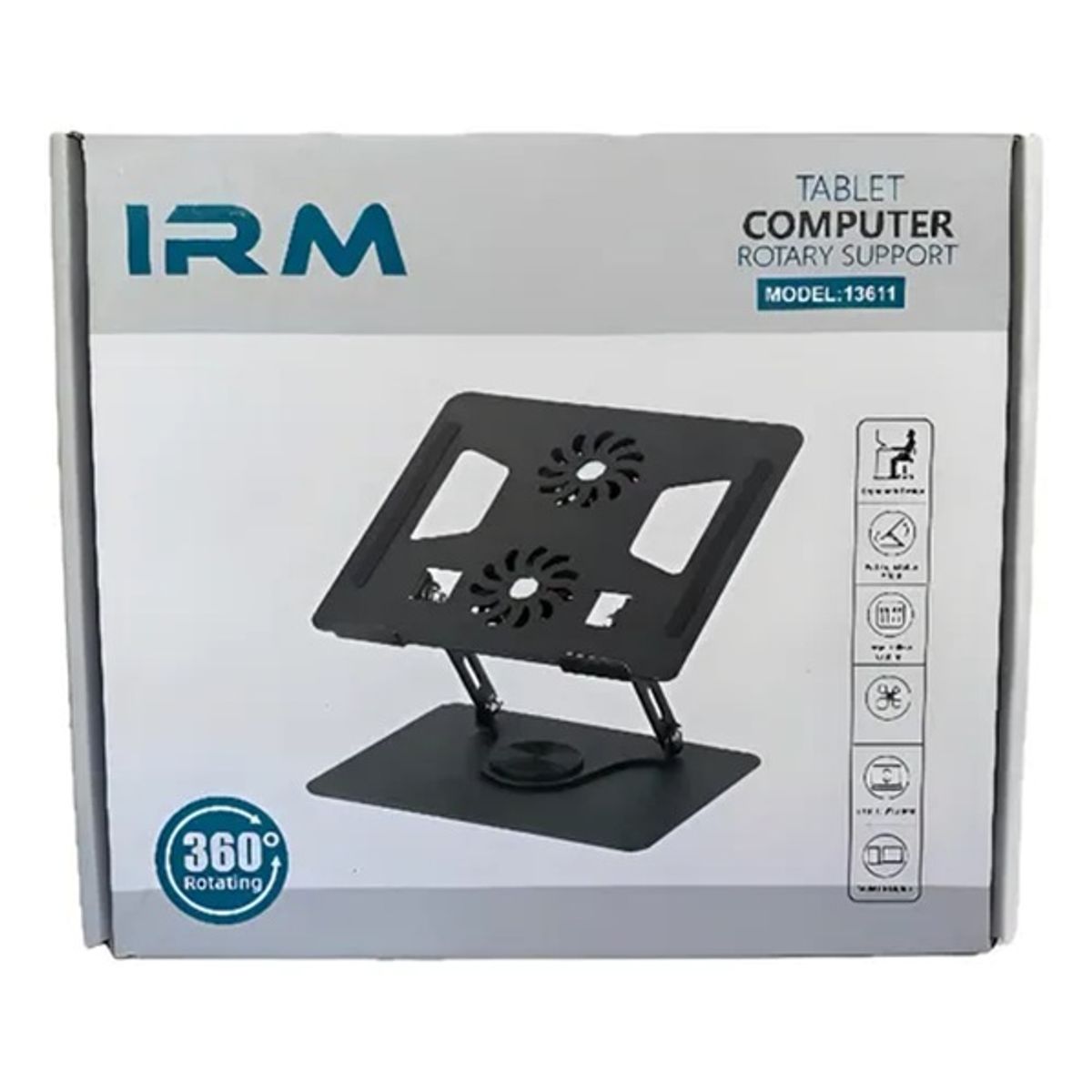 GENERICO - Soporte Laptop Ventilador Notebook Base Pc Color Negro