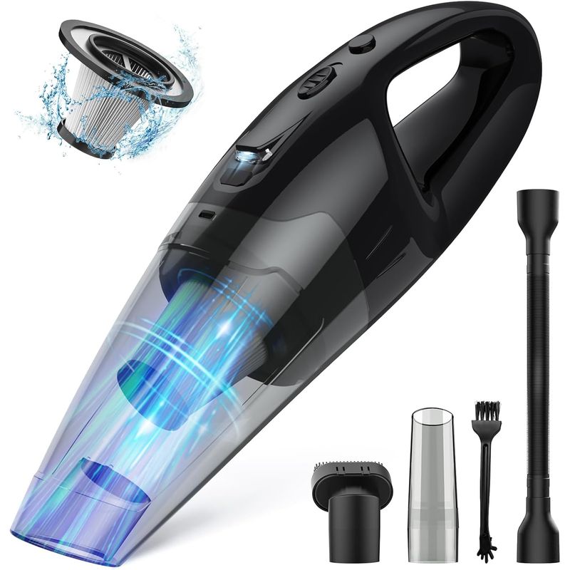 MOVI - ASPIRADORA PORTÁTIL PARA AUTO CON ACCESORIOS