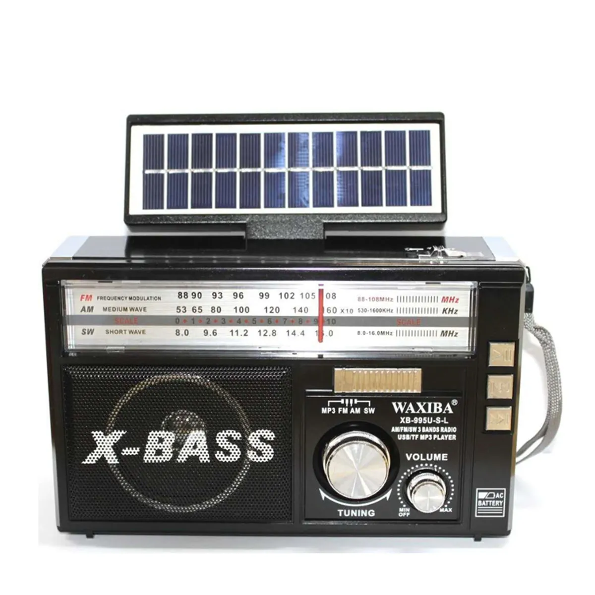 MOVI - RADIO PORTÁTIL WAXIBA MULTIBANDA USB Y SOLAR
