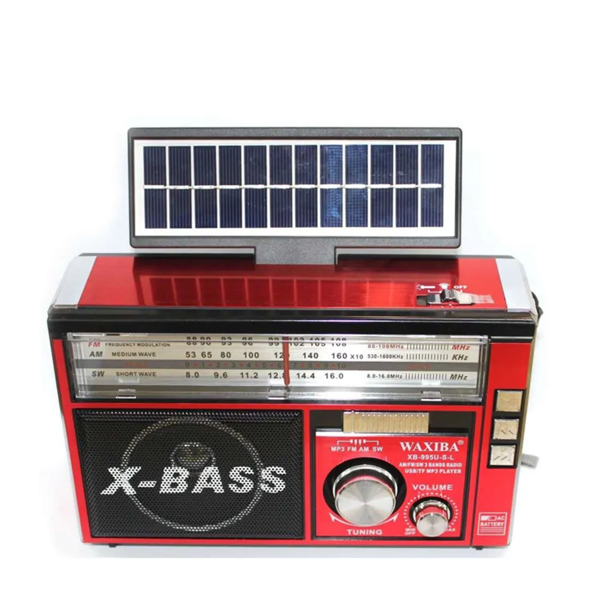 MOVI - RADIO PORTÁTIL WAXIBA MULTIBANDA USB Y SOLAR