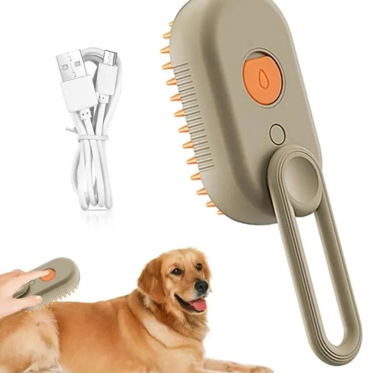 GENERICO - Cepillo A Vapor Automático Para Gatos Mascotas Ducha 3 En 1